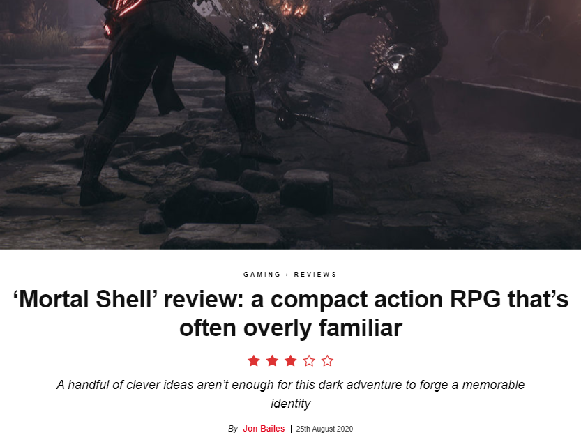 ‘Mortal Shell’ review: a compact action RPG that’s often overly familiar