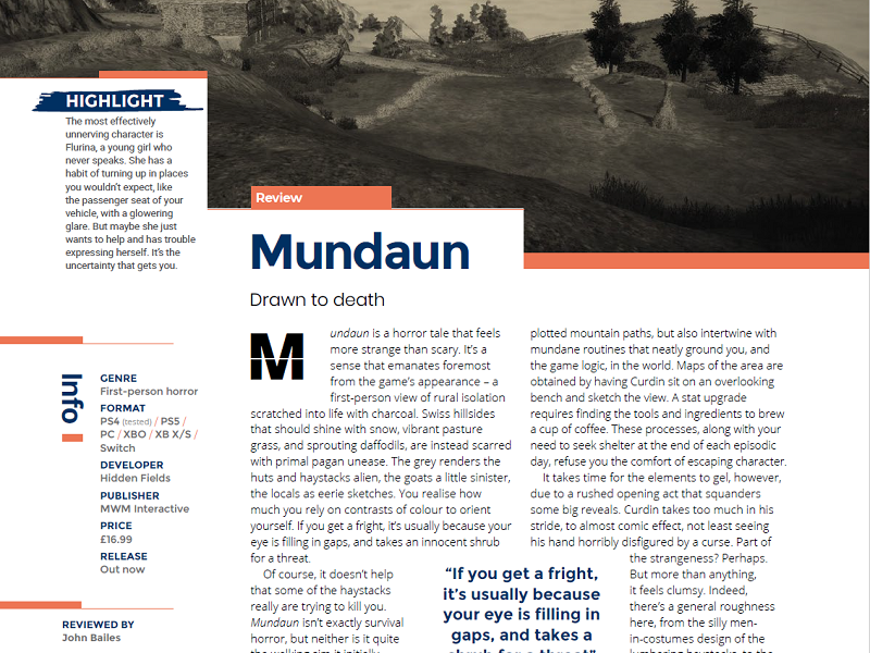 Mundaun Review