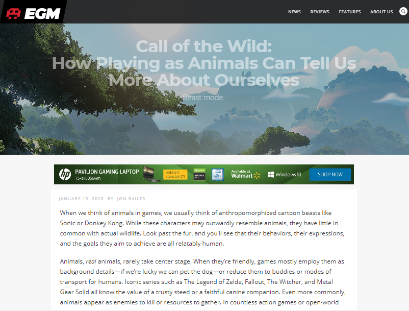 Call of the Wild: How Playing as Animals Can Tell Us More About Ourselves