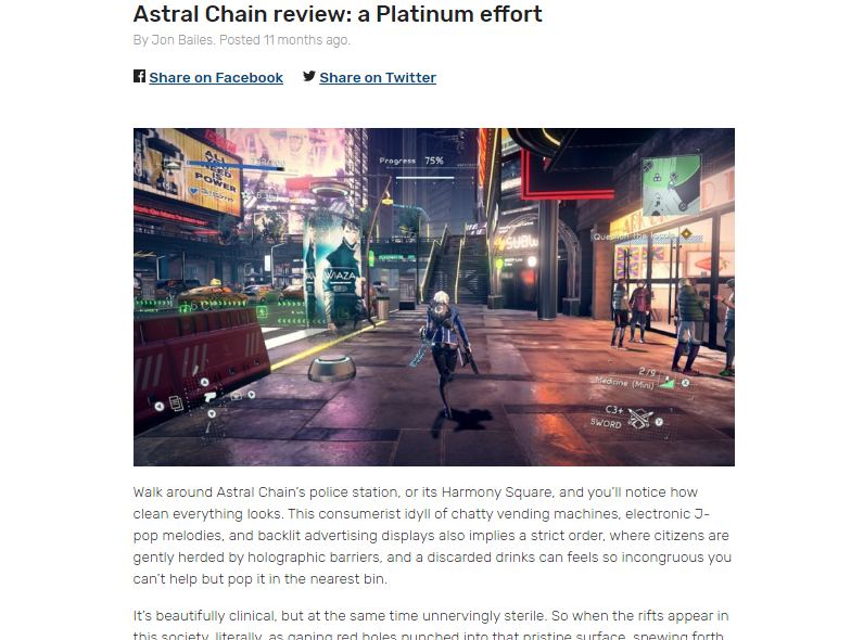 Astral Chain review: a Platinum effort
