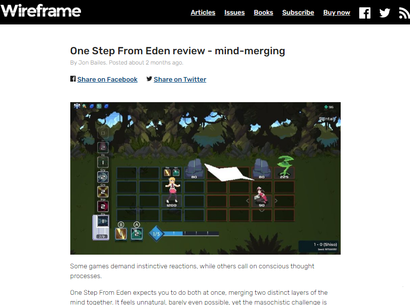 One Step From Eden review - mind-merging