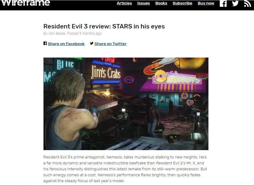 Resident Evil 3 review: STARS in his eyes