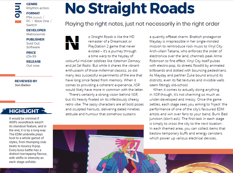 No Straight Roads Review