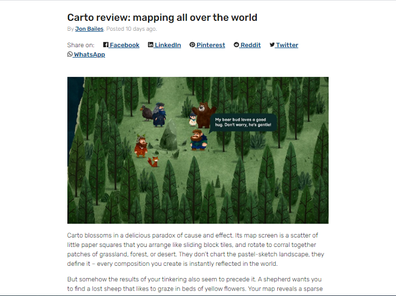 Carto Review