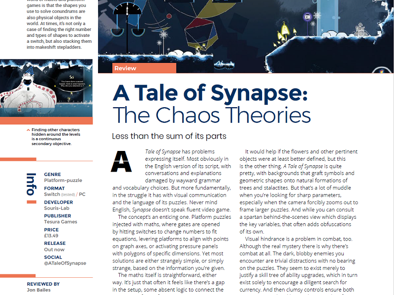 Tale of Synapse Review