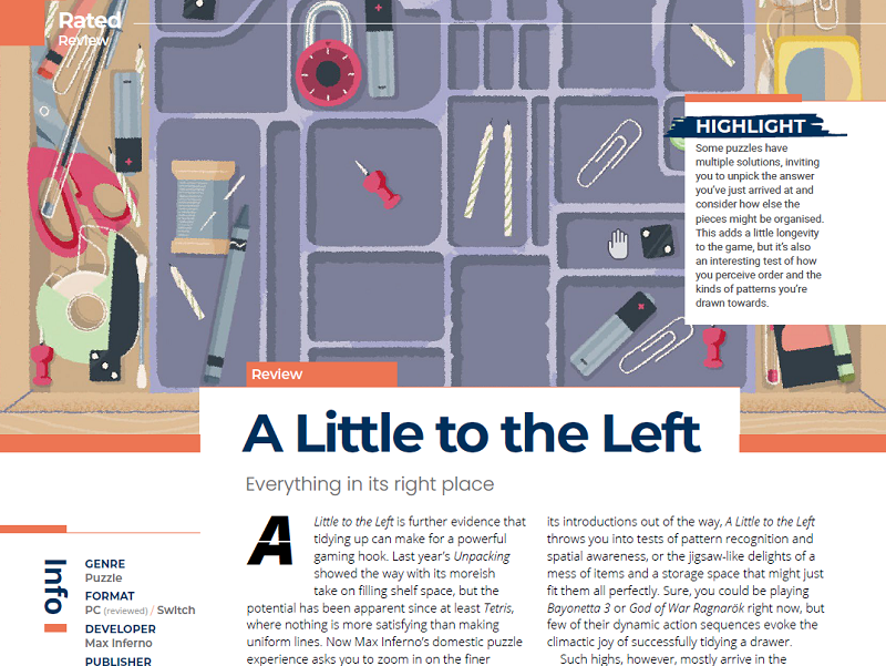 A Little to the Left Review