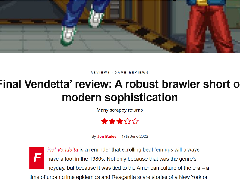 Final Vendetta Review
